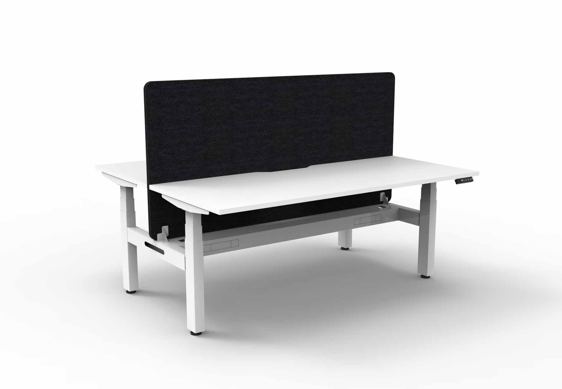 Boost+ Back to Back Workstation - Cable Tray and Eco Screen